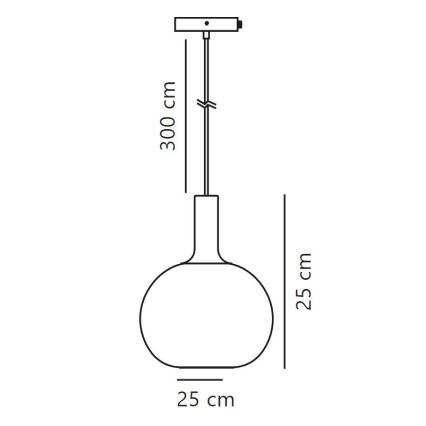 Nordlux - Κρεμαστό φωτιστικό οροφής ALTON 1xE27/60W/230V μαύρο