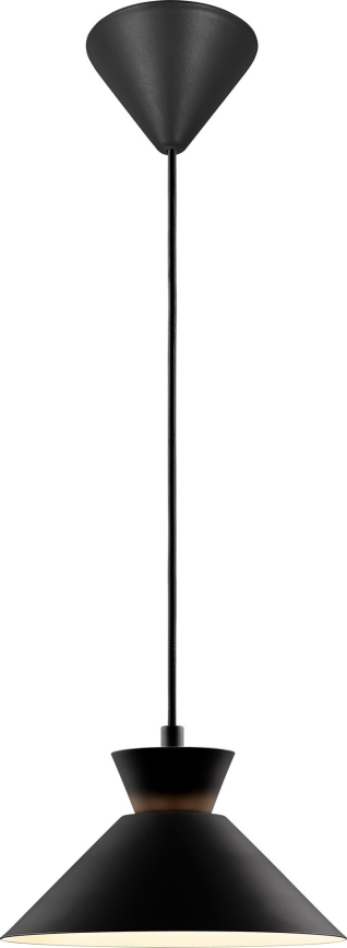 Nordlux - Κρεμαστό φωτιστικό οροφής DIAL 1xE27/40W/230V διάμετρος 25 cm μαύρο