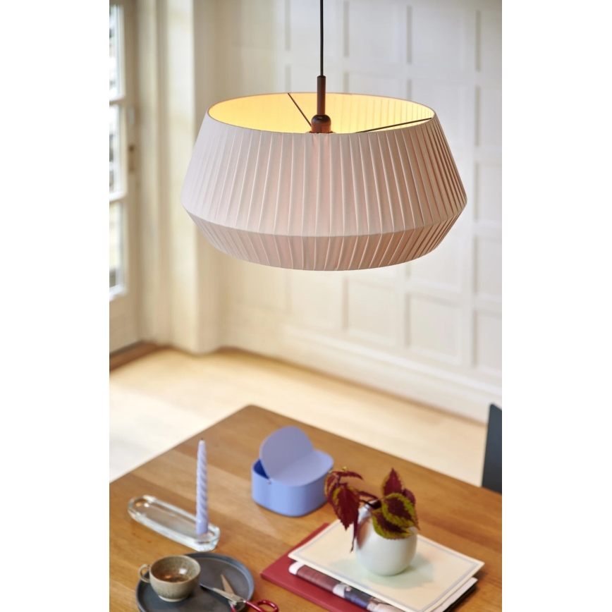 Nordlux - Κρεμαστό φωτιστικό οροφής DICTE 1xE27/60W/230V pr.53 cm μπεζ