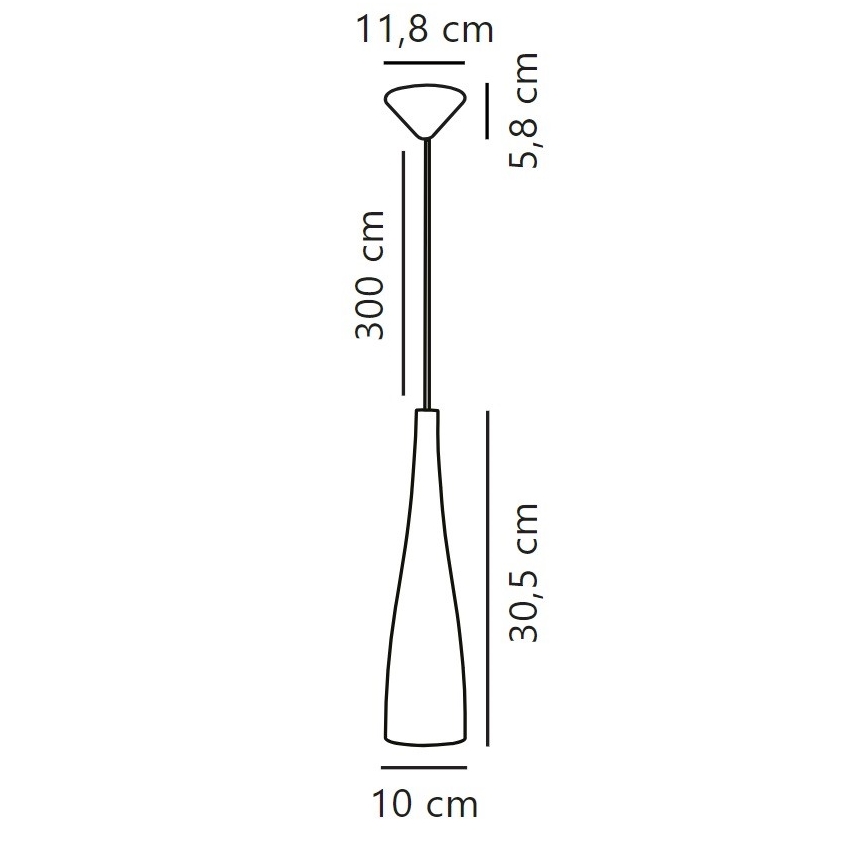 Nordlux - Κρεμαστό φωτιστικό οροφής EMBLA 1xE27/40W/230V μαύρο