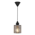 Nordlux - Κρεμαστό φωτιστικό οροφής HOLLYWOOD 1xE27/60W/230V διάμετρος 10,8 cm διαφανές