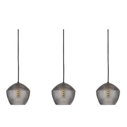 Nordlux - Κρεμαστό φωτιστικό οροφής ORBIFORM 3xE14/25W/230V μαύρο/γκρι