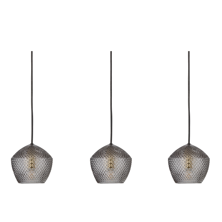 Nordlux - Κρεμαστό φωτιστικό οροφής ORBIFORM 3xE14/25W/230V μαύρο/γκρι
