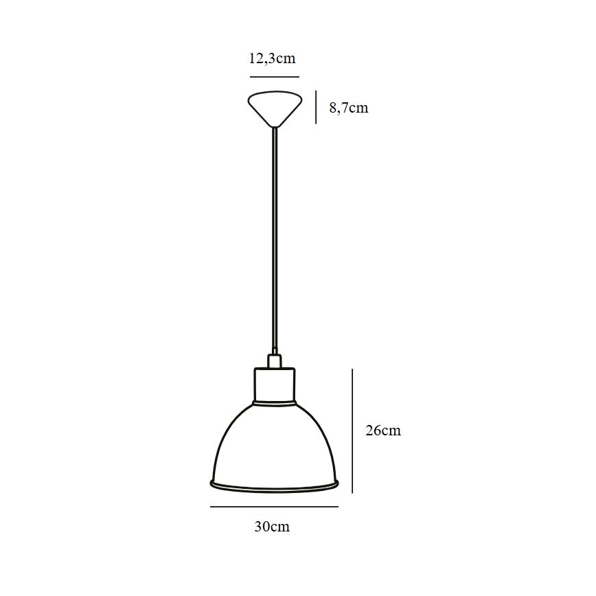 Nordlux - Κρεμαστό φωτιστικό οροφής POP 1xE27/60W/230V μαύρο