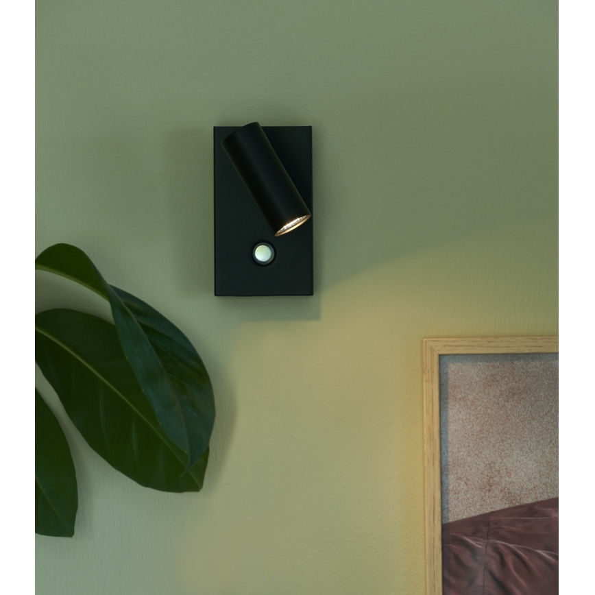 Nordlux - Ρυθμιζόμενο LED επιτοίχιο φωτιστικό σημείου OMARI LED/3,2W/230V μαύρο