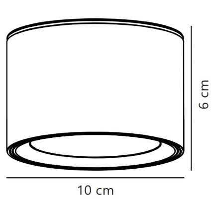 Nordlux - LED Dimmable φωτιστικό οροφής FALLON LED/5,5W/230V 2700K διάμετρος 10 cm λευκό