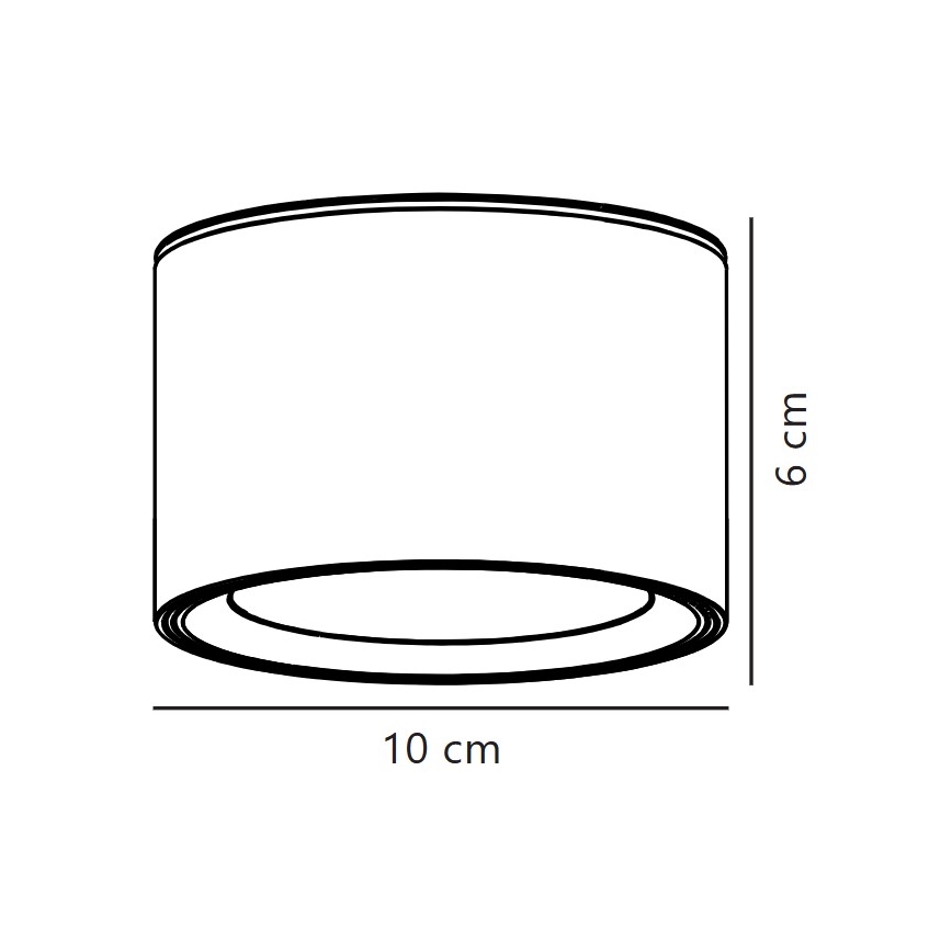 Nordlux - LED Dimmable φωτιστικό οροφής FALLON LED/5,5W/230V 2700K διάμετρος 10 cm λευκό