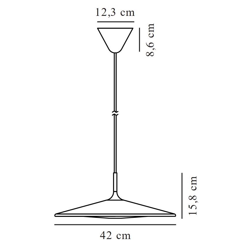 Nordlux - Led Dimmable κρεμαστό φωτιστικό οροφής BALANCE LED/13W/230V 2700K διάμετρος 42 cm μαύρο