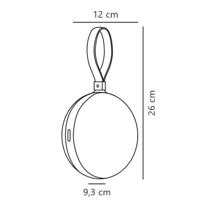 Nordlux - LED Dimmable φορητό φωτιστικό εξωτερικού χώρου BRING TO-GO LED/1W/3,7V IP54 πράσινο