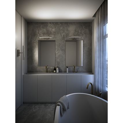 Nordlux - LED Dimmable φωτισμός καθρέφτη μπάνιου OTIS LED/14W/230V IP44 40 cm ασημί