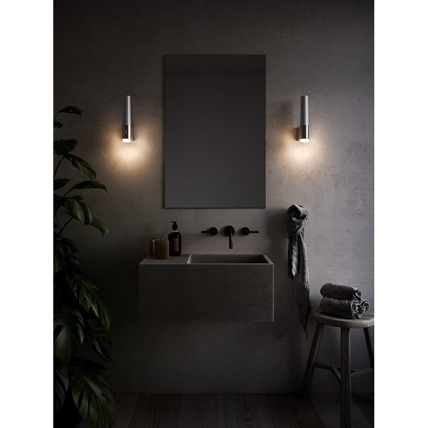 Nordlux - LED Dimming επιτοίχιο φωτιστικό μπάνιου HELVA LED/6,8W/230V IP44 CRI 90 γυαλιστερό χρώμιο