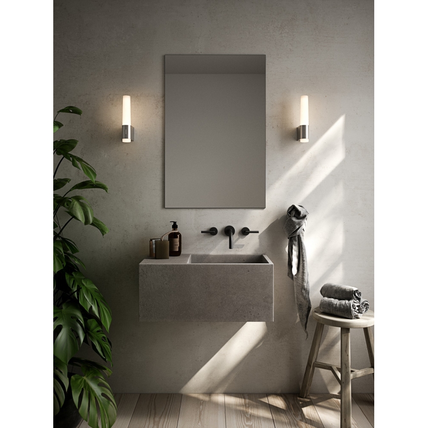 Nordlux - LED Dimming επιτοίχιο φωτιστικό μπάνιου HELVA LED/6,8W/230V IP44 CRI 90 γυαλιστερό χρώμιο