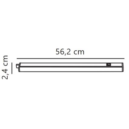 Nordlux - LED Ρυθμιζόμενο φωτιστικό κάτω από ντουλάπι LATONA LED/8W/230V 3000/4000K 56,2 cm