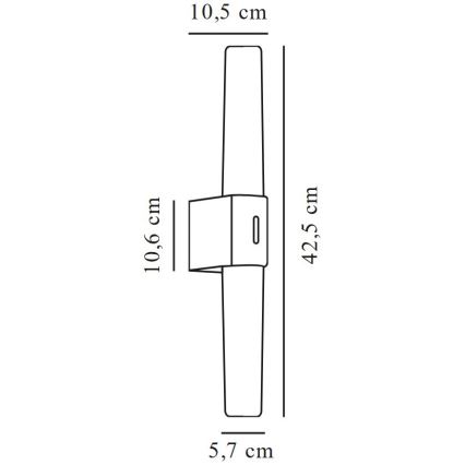 Nordlux - LED φωτιστικό καθρέφτη μπάνιου HELVA LED/9W/230V IP44