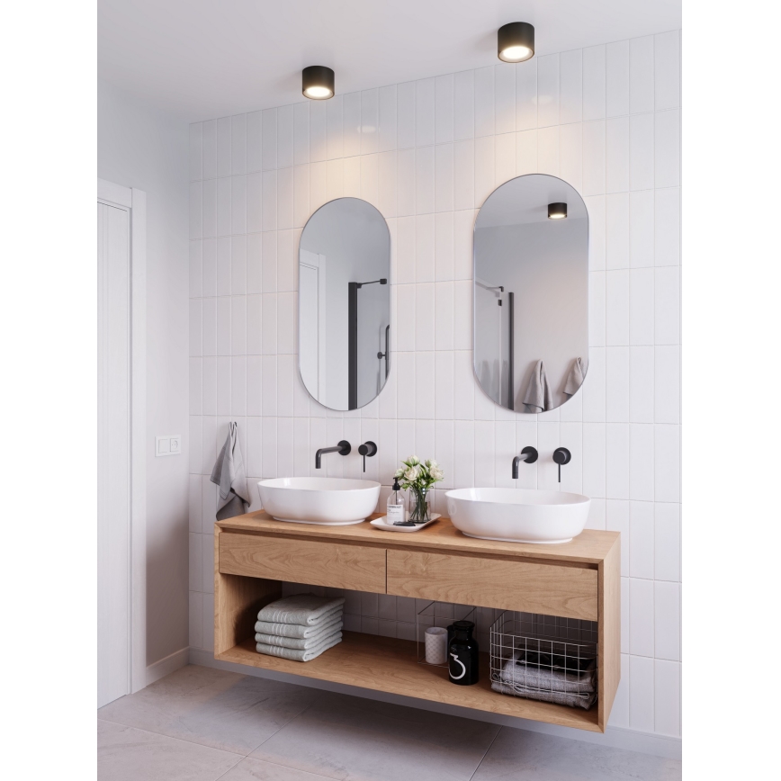 Nordlux - Ρυθμιζόμενο LED σποτ μπάνιου LANDON LED/6,5W/230V IP44, μαύρο