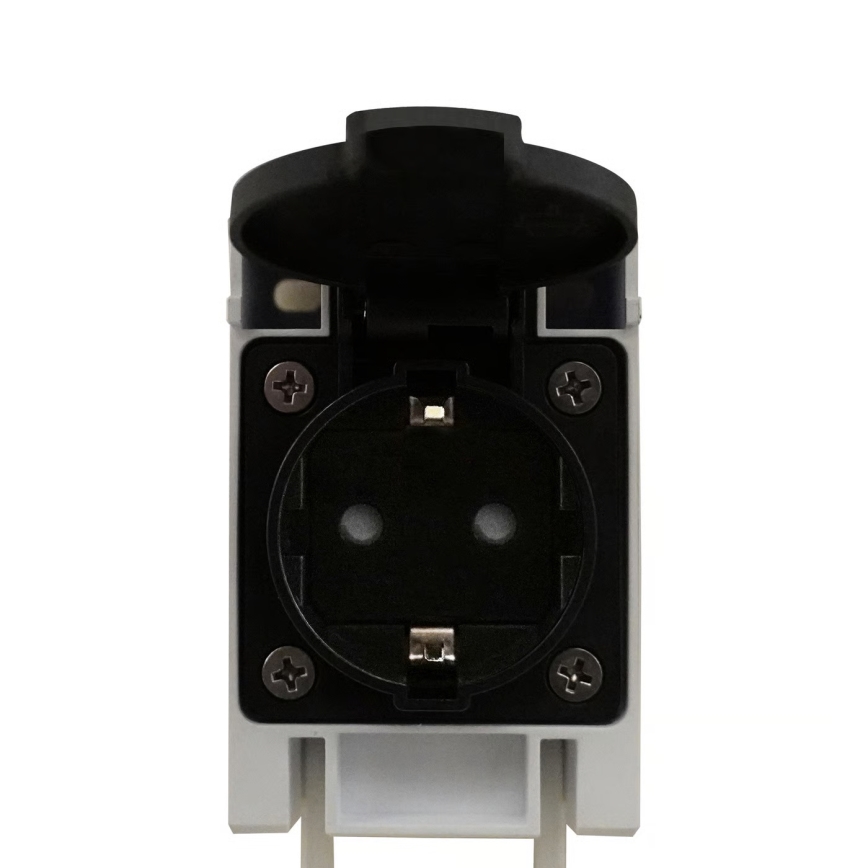 Nordlux - Φωτιστικό μπάνιου για καθρέφτη LED με ενσωματωμένη πρίζα MALAIKA LED/15W/230V IP44 68,4cm μαύρο