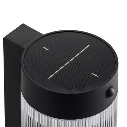 Nordlux - LED Ηλιακό Επιτοίχιο Φωτιστικό με Αισθητήρα COUPAR LED/3,2W/5V 3000K IP44 1800 mAh μαύρο