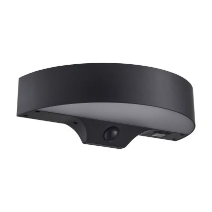 Nordlux - LED Ηλιακό Επιτοίχιο Φωτιστικό με Αισθητήρα MONAY LED/5W/5V 3000K IP44 2000 mAh μαύρο