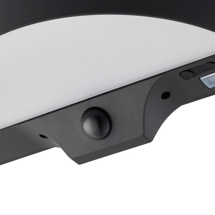 Nordlux - LED Ηλιακό Επιτοίχιο Φωτιστικό με Αισθητήρα MONAY LED/5W/5V 3000K IP44 2000 mAh μαύρο