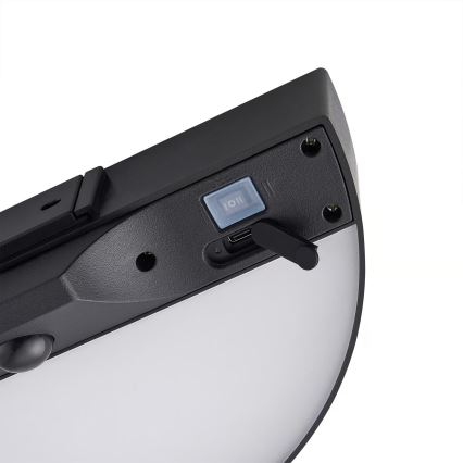 Nordlux - LED Ηλιακό Επιτοίχιο Φωτιστικό με Αισθητήρα MONAY LED/5W/5V 3000K IP44 2000 mAh μαύρο