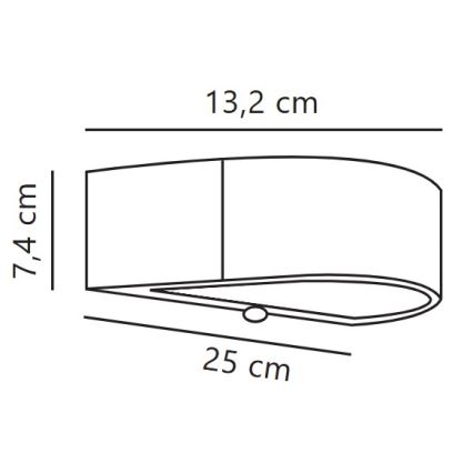 Nordlux - LED Ηλιακό Επιτοίχιο Φωτιστικό με Αισθητήρα MONAY LED/5W/5V 3000K IP44 2000 mAh μαύρο