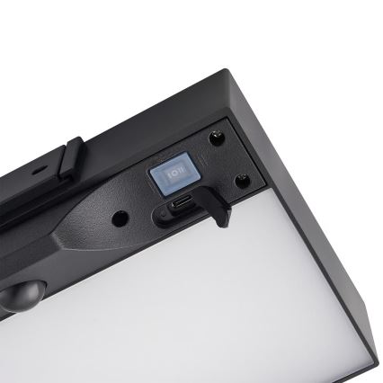 Nordlux - LED Ηλιακό Επιτοίχιο Φωτιστικό με Αισθητήρα MONAY LED/5W/5V 3000K IP44 2000 mAh μαύρο