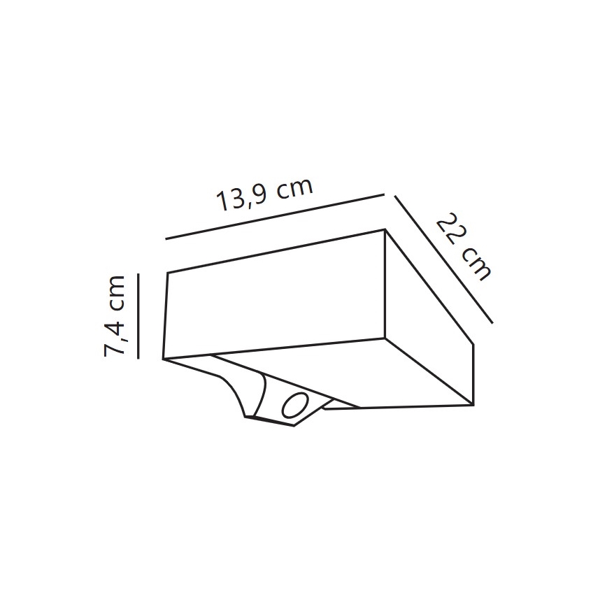 Nordlux - LED Ηλιακό Επιτοίχιο Φωτιστικό με Αισθητήρα MONAY LED/5W/5V 3000K IP44 2000 mAh μαύρο