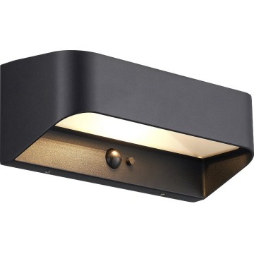 Nordlux - LED ηλιακό φωτιστικό με αισθητήρα MARCELLIO LED/5W/5V IP54 2200 mAh μαύρο