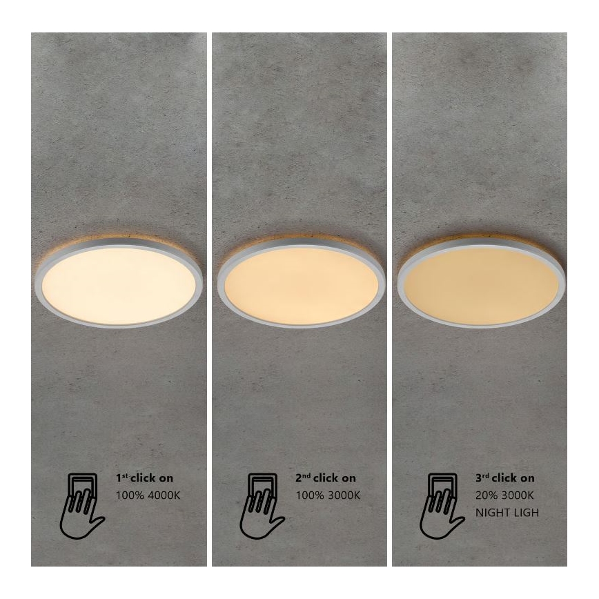 Nordlux - LED ρυθμιζόμενο φωτιστικό οροφής για μπάνιο OJA LED/14,5W/230V 3000/4000K IP54 Ø 30 cm