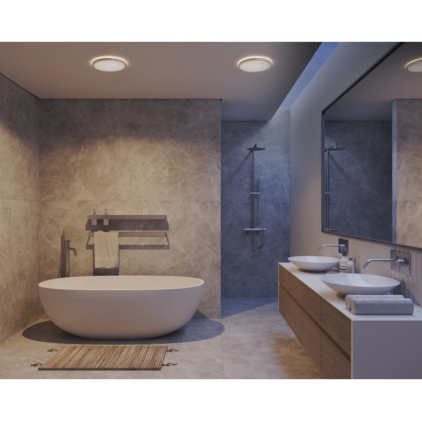 Nordlux - LED ρυθμιζόμενο φωτιστικό οροφής για μπάνιο OJA LED/14,5W/230V 3000/4000K IP54 Ø 30 cm