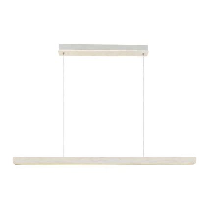 Nordlux - Ρυθμιζόμενο LED κρεμαστό φωτιστικό με καλώδιο ILGAS LED/47W/230V 3000K λευκό/χρώμα φραξίνου 115 cm