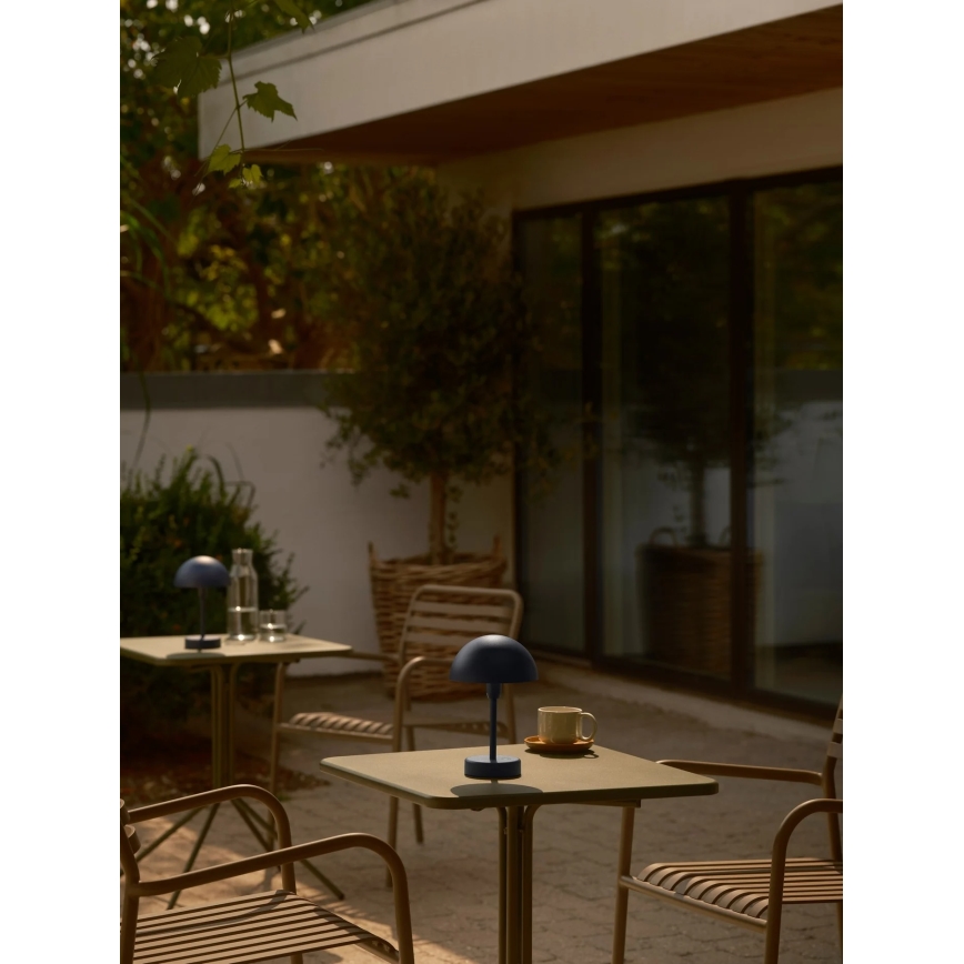 Nordlux - LED επαναφορτιζόμενο επιτραπέζιο φωτιστικό εξωτερικού χώρου με ρύθμιση φωτεινότητας και λειτουργία αφής ELLEN LED/2,8W/3,7V IP44 μπλε