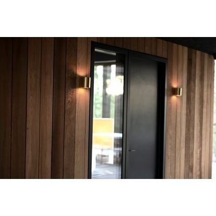 Nordlux - LED επιτοίχιο φωτιστικό εξωτερικού χώρου CANTO 2xLED/5,5W/230V IP44 χρυσό