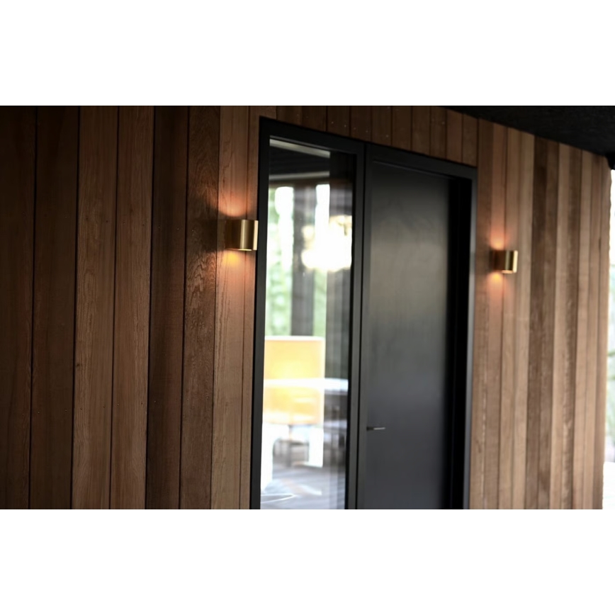 Nordlux - LED επιτοίχιο φωτιστικό εξωτερικού χώρου CANTO 2xLED/5,5W/230V IP44 χρυσό