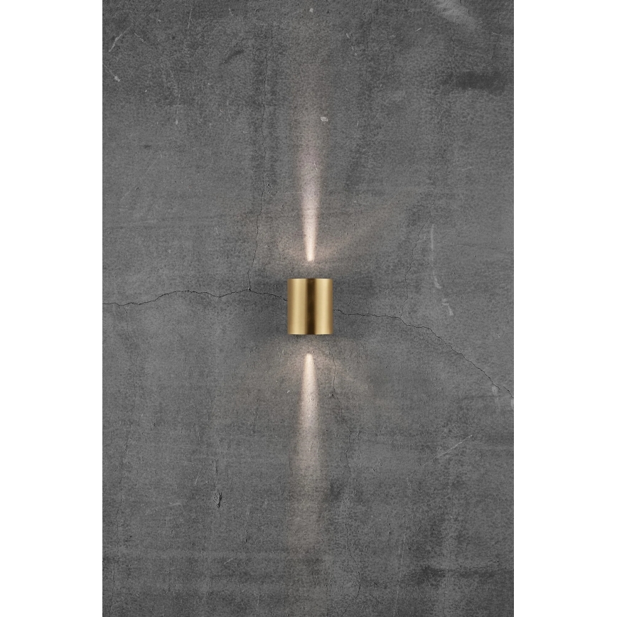 Nordlux - LED επιτοίχιο φωτιστικό εξωτερικού χώρου CANTO 2xLED/5,5W/230V IP44 χρυσό