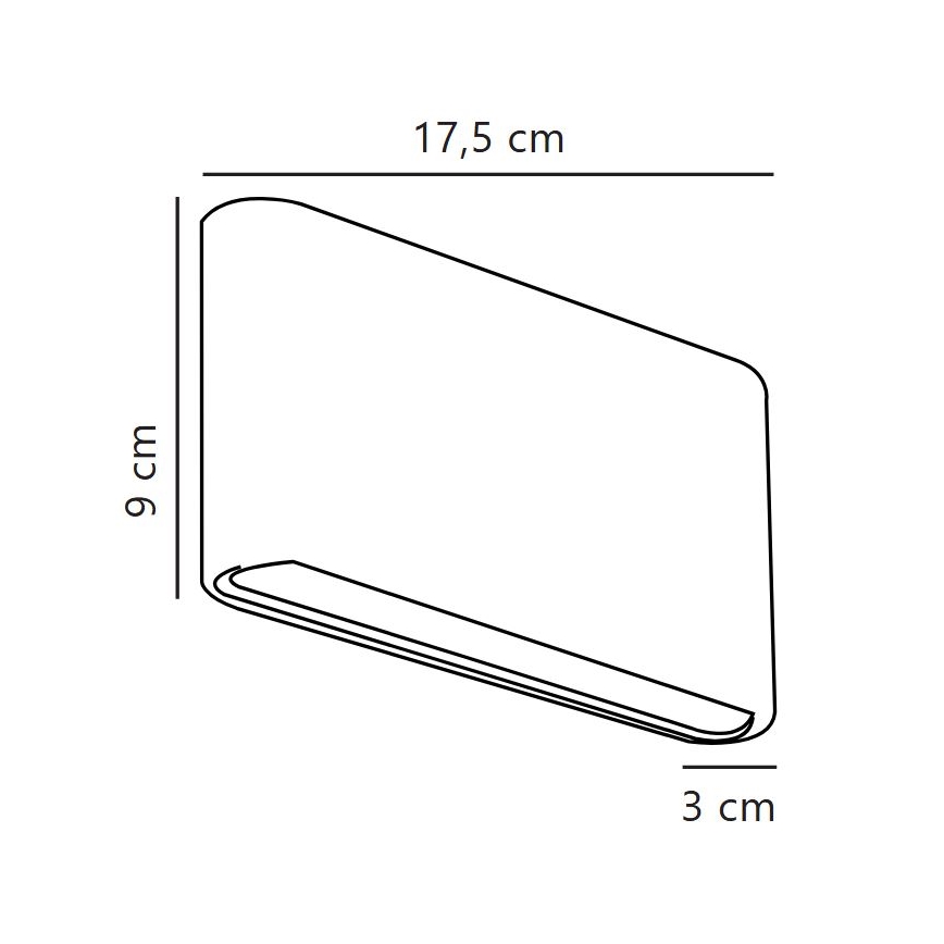 Nordlux - LED Επιτοίχιο Φωτιστικό Εξωτερικού Χώρου KINVER LED/8,5W/230V IP54 λευκό