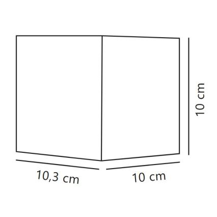 Nordlux - LED εξωτερικό επιτοίχιο φωτιστικό MILDA LED/4,9W/230V IP44 ανθρακί