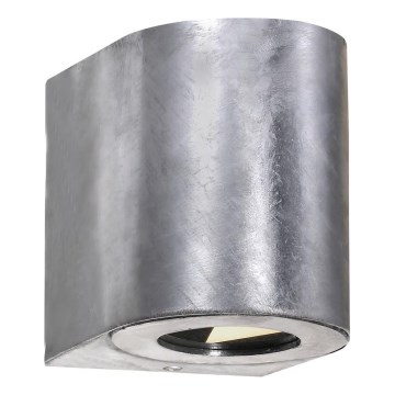 Nordlux - LED εξωτερικό επιτοίχιο φωτιστικό CANTO 2xLED/6W/230V IP44 ασημί