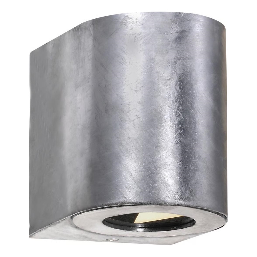 Nordlux - LED εξωτερικό επιτοίχιο φωτιστικό CANTO 2xLED/6W/230V IP44 ασημί