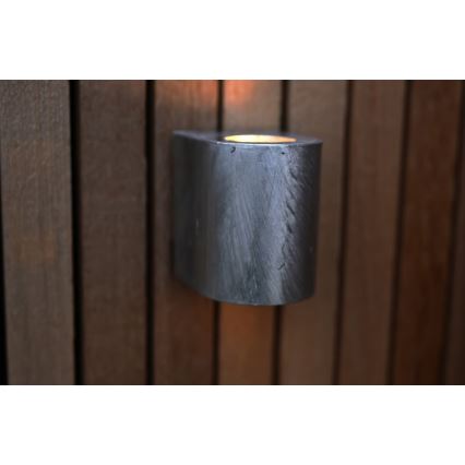 Nordlux - LED εξωτερικό επιτοίχιο φωτιστικό CANTO 2xLED/6W/230V IP44 ασημί