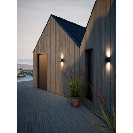 Nordlux - LED εξωτερικό επιτοίχιο φωτιστικό CANTO 2xLED/6W/230V IP44 μαύρο