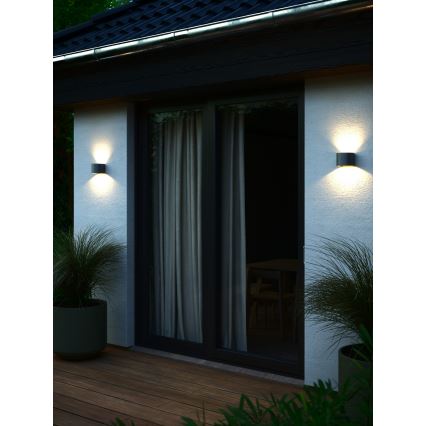 Nordlux - LED Εξωτερικό επιτοίχιο φωτιστικό MILDA LED/4,9W/230V IP44 ανθρακί