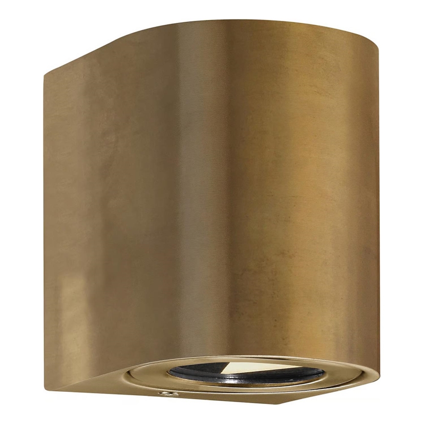 Nordlux - LED επιτοίχιο φωτιστικό εξωτερικού χώρου CANTO 2xLED/6W/230V IP44 μπρούτζινο