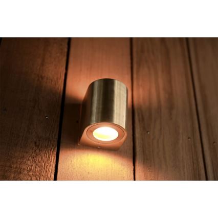 Nordlux - LED επιτοίχιο φωτιστικό εξωτερικού χώρου CANTO 2xLED/6W/230V IP44 μπρούτζινο
