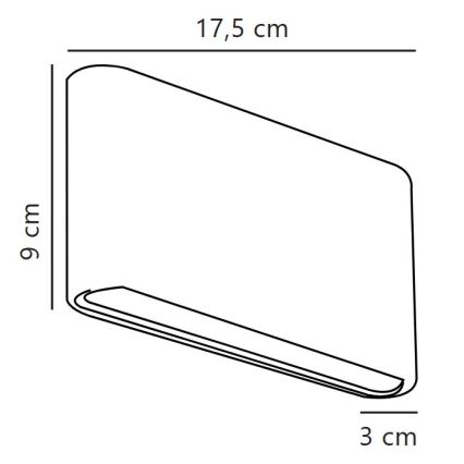 Nordlux - LED Επιτοίχιο Φωτιστικό Εξωτερικού Χώρου KINVER LED/8,5W/230V IP54 λευκό