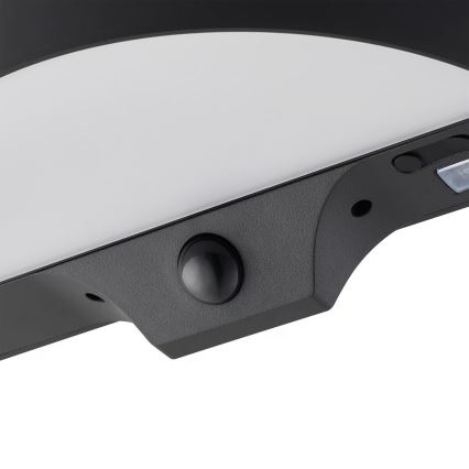Nordlux - LED Ηλιακό Επιτοίχιο Φωτιστικό με Αισθητήρα MONAY LED/5W/5V 3000K IP44 2000 mAh μαύρο
