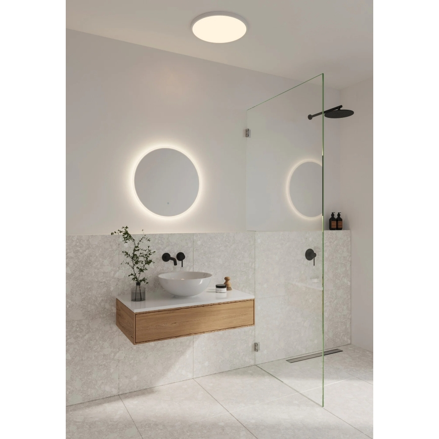 Nordlux - Καθρέφτης μπάνιου LED DOVINA με ενσωματωμένο φωτισμό, 20W/230V, 4000K, Ø 60 cm, IP44