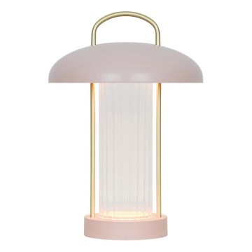Nordlux - LED με ρυθμιζόμενη ένταση φωτός, επαναφορτιζόμενη επιτραπέζια λάμπα με έλεγχο αφής MIRANO LED/3W/3,7V ροζ
