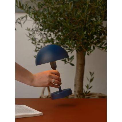 Nordlux - LED επαναφορτιζόμενο επιτραπέζιο φωτιστικό εξωτερικού χώρου με ρύθμιση φωτεινότητας και λειτουργία αφής ELLEN LED/2,8W/3,7V IP44 μπλε