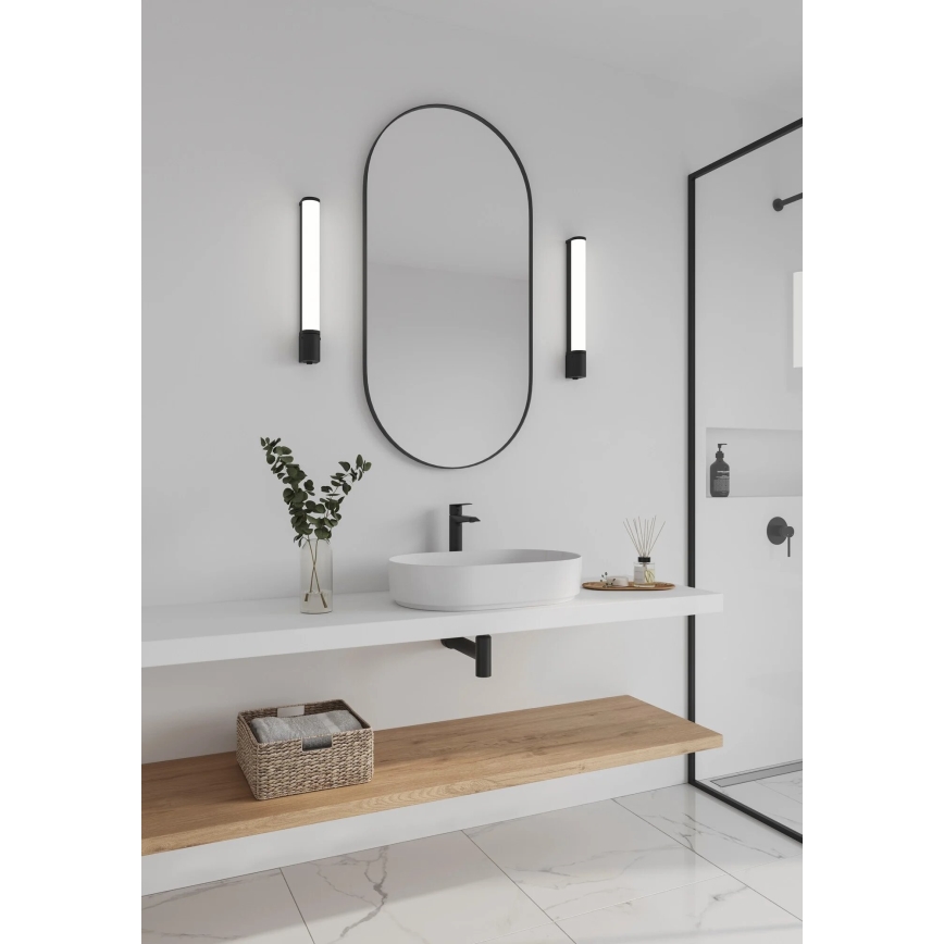 Nordlux - LED Φωτιστικό καθρέφτη μπάνιου MALAIKA LED/6W/230V 3000K IP44 μαύρο
